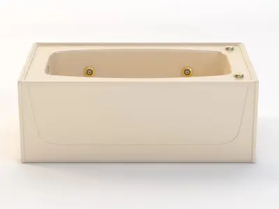 Spurlin Industries 60 x 36 Bathtub with Left Hand Drain 3D model
