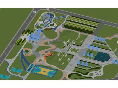Urban Park 3D model