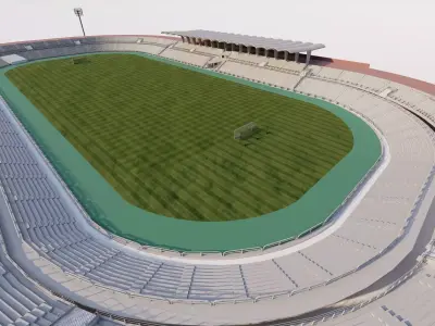 Football Stadium-American football 3D model