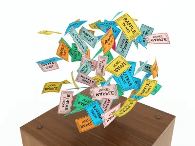 Raffle Drum Floor Standing 3D model