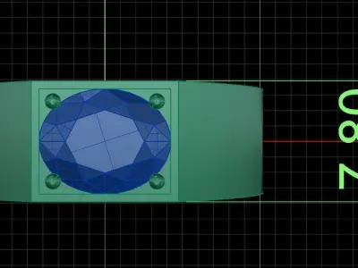 Jewelry ring 414 3D print model