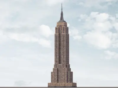 Empire State Building Low-poly 3D model
