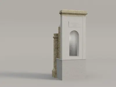 Votive shrine - edicola Low-poly 3D model