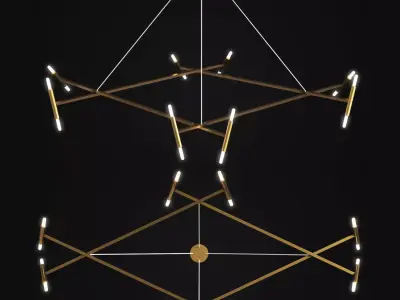 CHANDELIER LE DIAMANT JONATHAN BROWNING  3D model