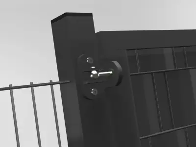 Garden-Fence-Door gate 3D model