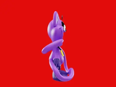 Catnap 3d character poppy play time video game  Low-poly 3D model