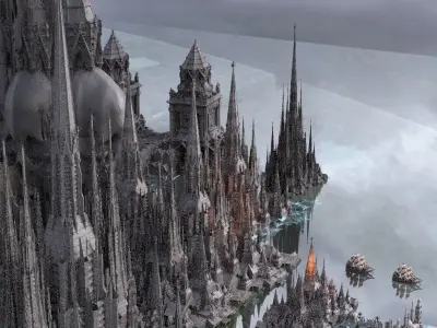 Necromancers Port of Wizards Kit bash 3D model