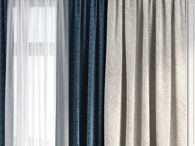 Curtain Set 176 3D model