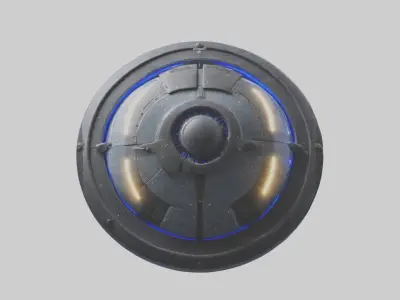 Cool Shield Model 1 Low-poly 3D model