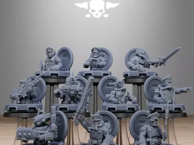 Tank Commanders 3D print model
