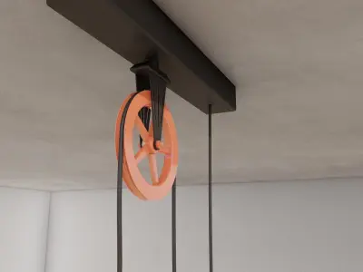 Pulley lamp for Lumion 10  3D model