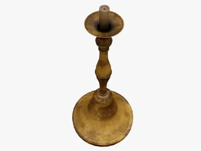 Candle Holder Low-poly 3D model 10