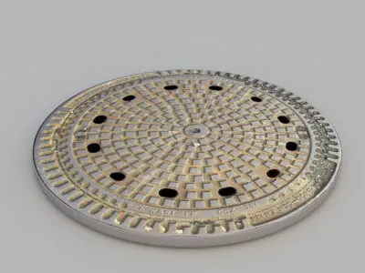 Sewer Grate 06 3D model