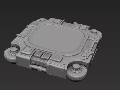 Base SciFi 01 3D print model