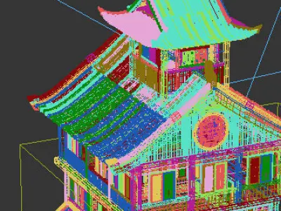 Ancient buildings Chinese Ancient architecture 3D model buy
