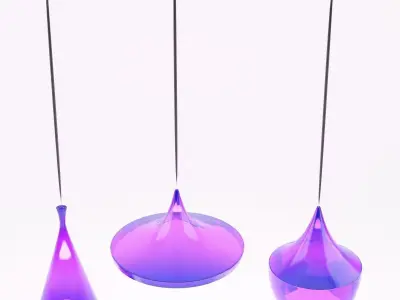 Pendant Lamp Set A004 3D model