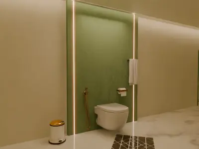 Washroom 3D model purchase