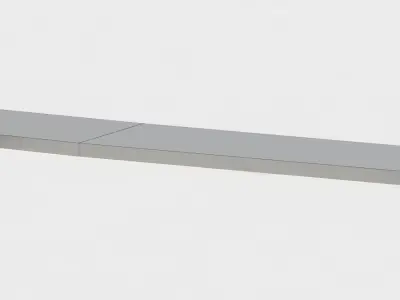 Board wooden Low-poly 3D model