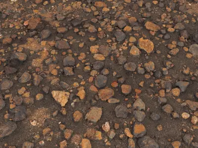 Stone Desert Low-poly 3D model