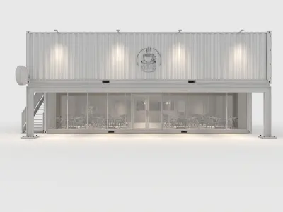Container Cafe 14 3D model