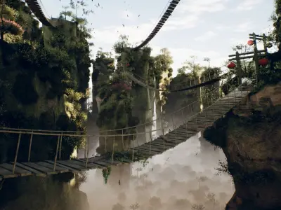 Chinese Landscape 63 Assets Low-poly 3D model