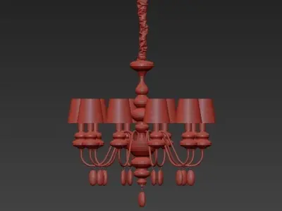 Masiero Eva Chandelier 10 3D model