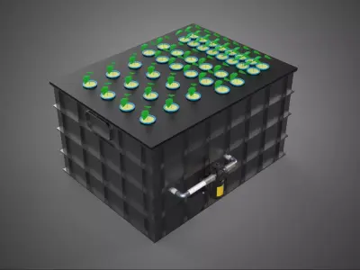 AEROPONIC HYDROPONIC CLONING CLONE CLONER PLANT MACHINE SYSTEM 3D model