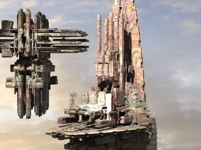 Shiv City Space port  3 3D model