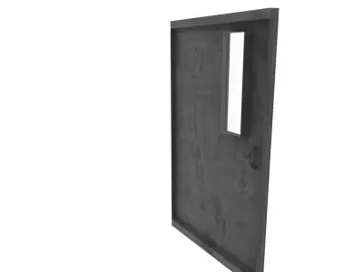 Metal door  Free low-poly 3D model