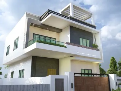 Lumion 11 villa exterior 3d model 3D model