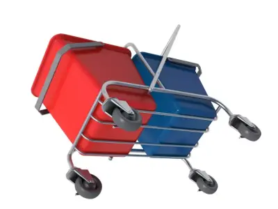 Floor Cleaning Trolley 3D model