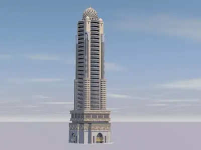 Dubai building 02 3D model