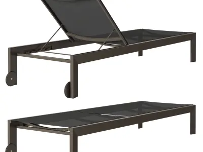 Globewest Pier Straight sunbed 3D model