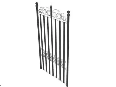Steel Gate Type 4 3D model