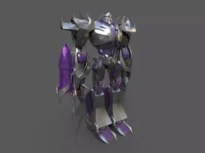 TRANSFORMERS MEGATRON  Low-poly 3D model