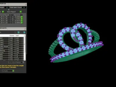 Light Wt Ring - 54 3D print model