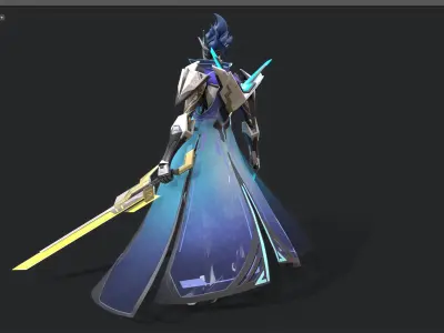 Double-edged assassin 3D model