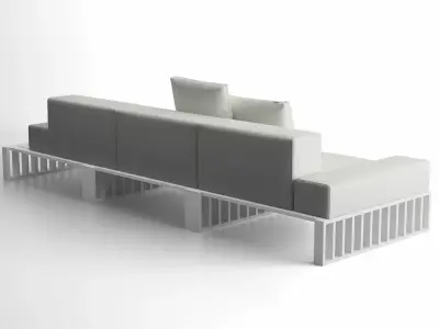 Docks modern sofa 3D model
