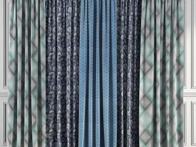 Curtain Set 82 3D model