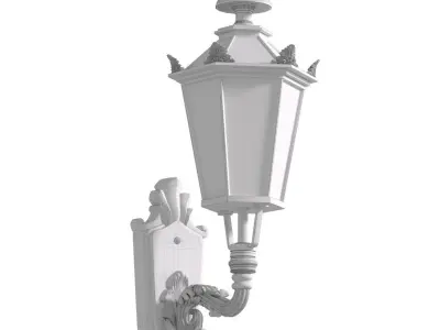 Classical Outdoor wall Lamp Lantern Streetlight Sconce 3D model