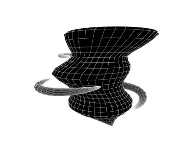 Tornado v1 001 Low-poly 3D model