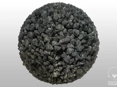Gravel 01 - PBR 3D model