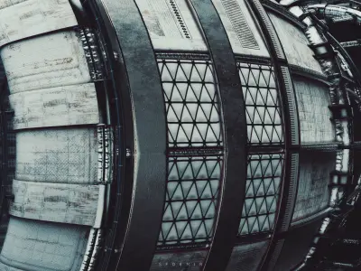 Avalanche Space Engine Low-poly 3D model