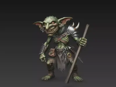 figura de fantasia duende  3D print model