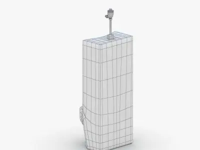1622 - Urinal Low-poly 3D model