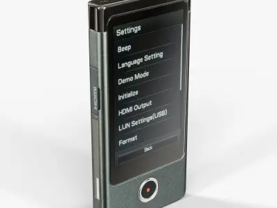 Sony MHS-TS20 Bloggie Touch Black pocket camcorder Low-poly 3D model