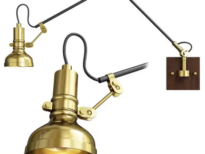 SKADE SCONCE Low-poly 3D model