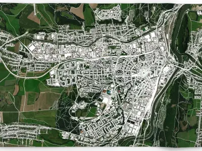 Cityscape Zilina Slovakia 3D model