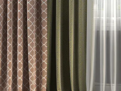 Curtain Set 278 3D model