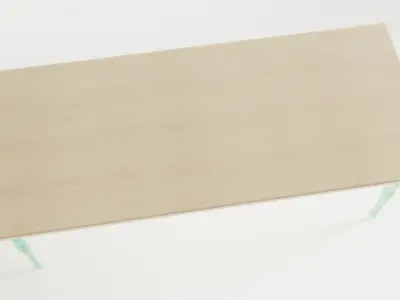 Shabby Chic Dinner Table Low-poly 3D model